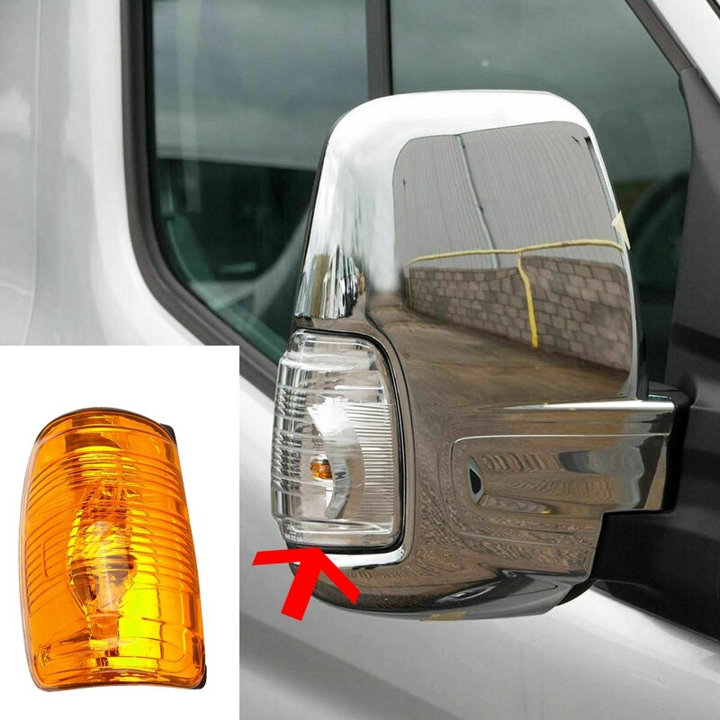 Auto Wing Achteruitkijkspiegel Indicator Lamp Richtingaanwijzer Lens Cover Voor Ford Transit MK8 1847387: Default Title