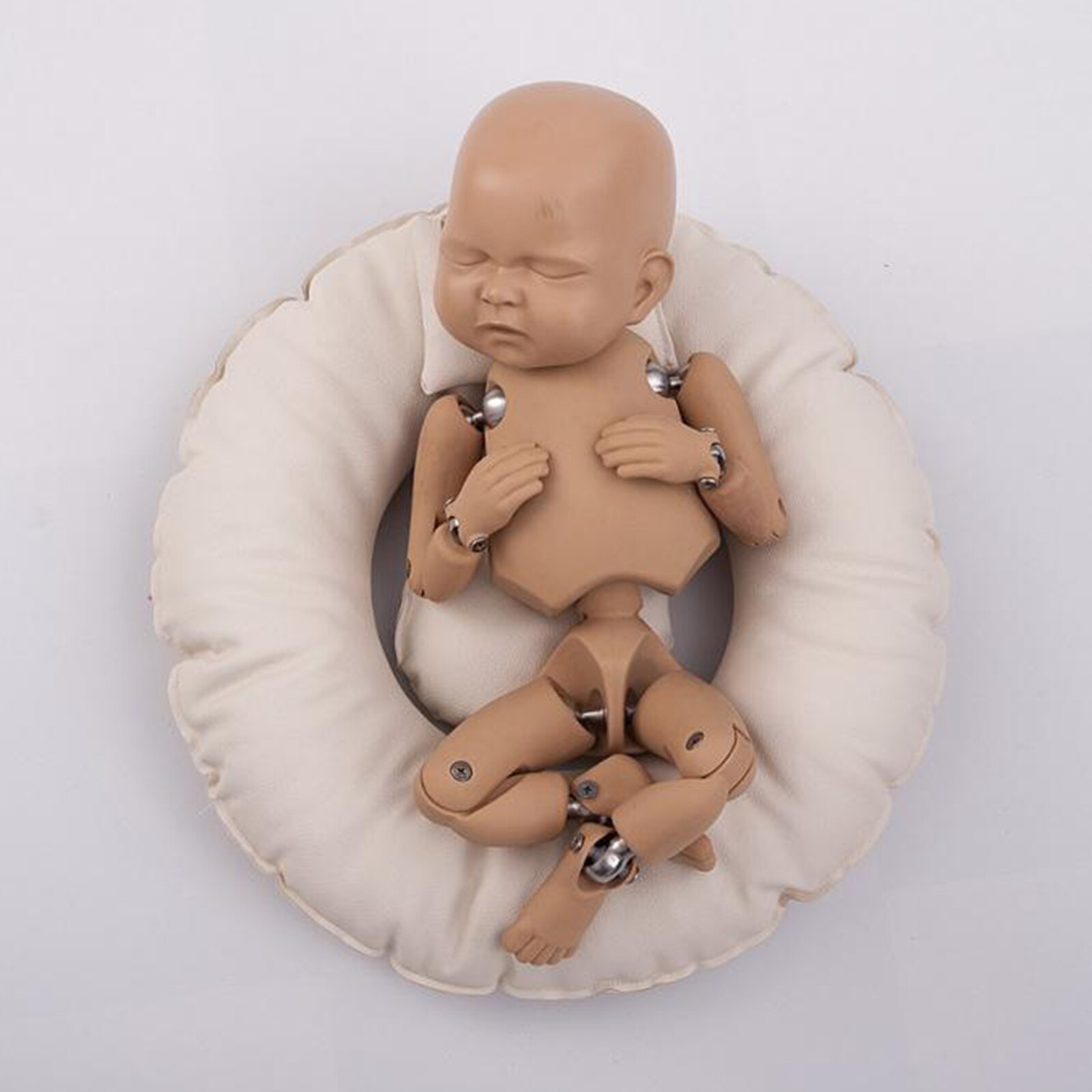 Baby Photography Prop Baby Posing for Pictures Studio Shoot Beige