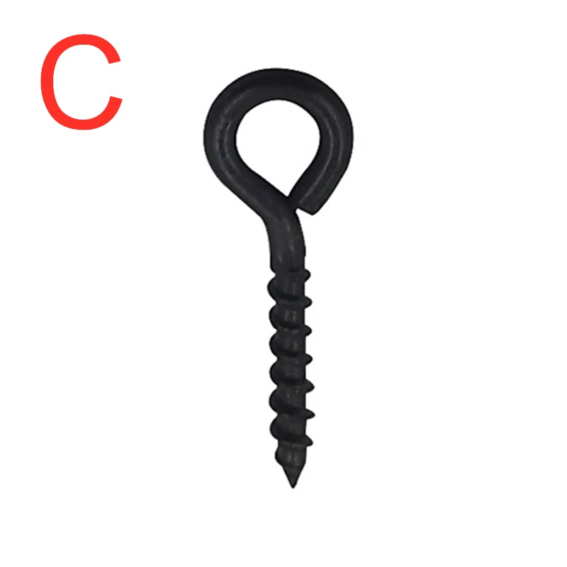 20 Stuks Karpervissen Accessoires Vis Pellet Aas Schroef Peg Met Ring Swivel Rig Terminal Tackle Bait Houder Visgerei set: screw