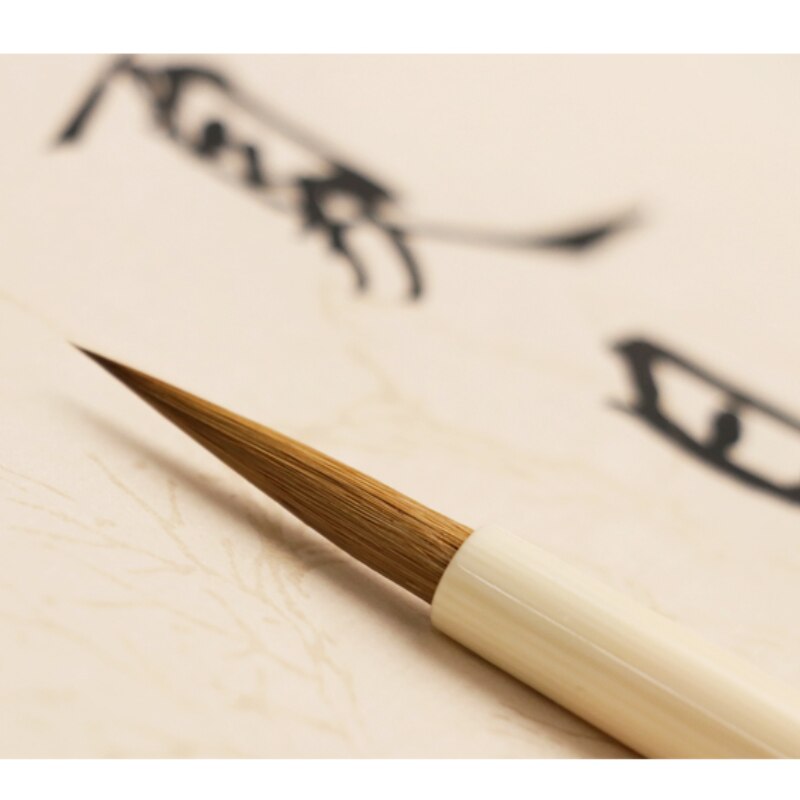 Wolf Hair Chinese Song Huizong Calligraphy Brush Pen Watercolor Painting Fine Line Small Regular Script Brush Calligraphie Pen