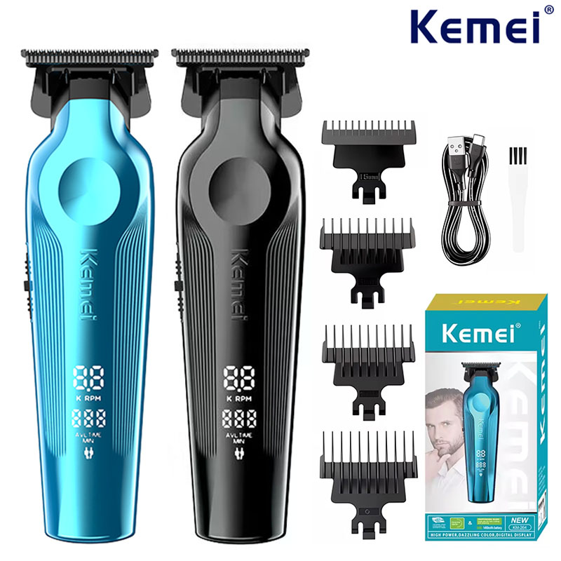 Kemei KM-264 Oplaadbare Elektrische Tondeuse Hoge Snelheid Motor Professionele Mannen Kapper Tondeuse Draadloze KM-2299 Tondeuse