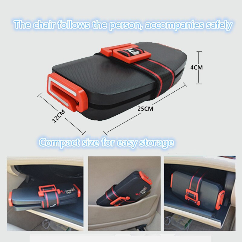 Draagbare Kinderzitje Baby Draagbare Autostoel voor Kinderen Ifold Baby Stoel voor Auto Baby Peuter Seat Mat Veiligheid harnas CE