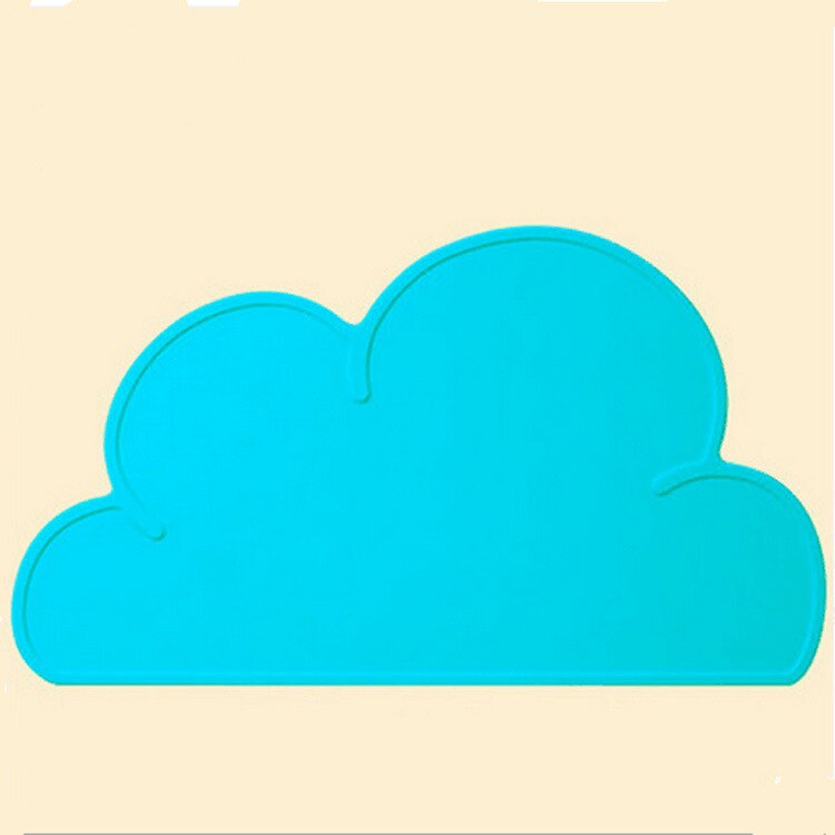 nordisch Stil freundlicher Wolke Silikon Tischset Isolierte Handy, Mobiltelefon Tischset Wasserdicht Umweltschutz Schüler Schreibtisch matt: dunkel Blau