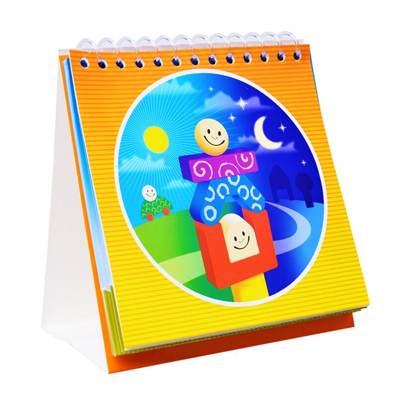 Dag & Nacht Deluxe Houten Speelgoed Kids Cognitieve Vaardigheid-Gebouw Puzzel Stem Speelgoed Spel Met 48 Speelse Uitdagingen Voor leeftijden 2 +