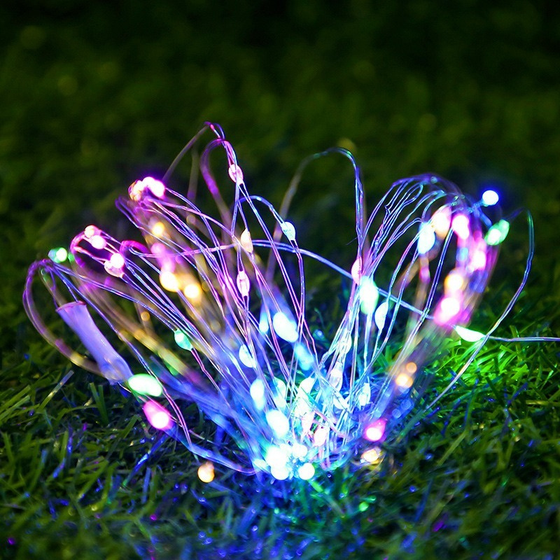 Guirnalda de luces LED de 20M con alambre de cobre, guirnalda USB, cuerdas de iluminación de hadas para vacaciones, Navidad, decoración para de boda