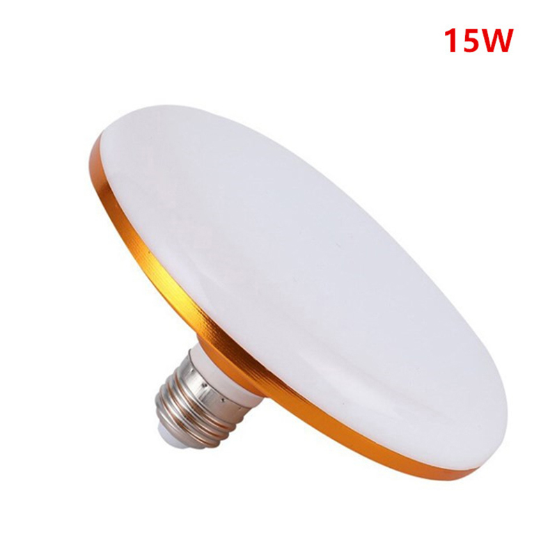 1 stk. 220v led-pære  e27 led-lamper superklare 12w 15w 20w 30w ufo led-lys indendørs koldhvid belysning bordlamper garagelampe: Foranderlig