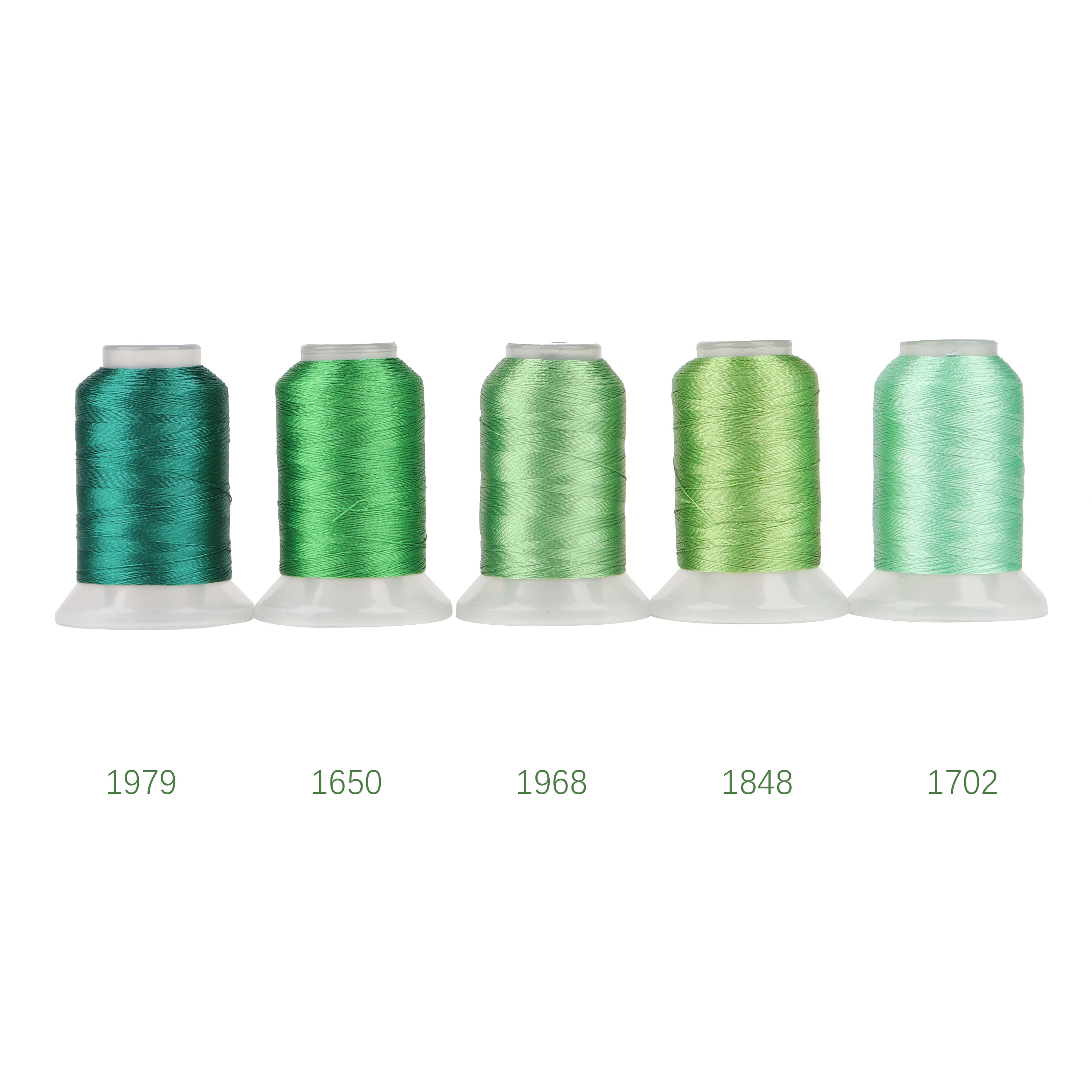 80 juego de colores Madeira Premium 40WT hilo de bordar de poliéster 500M cada carrete Brother Babylock Janome Singer máquinas para el hogar: Plata
