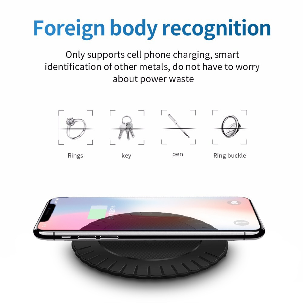 10W Fast Qi Wireless Charger For Samsung Galaxy S10 S9/S9+ S8 Note 9 USB Quick Charging Pad for iPhone 11 Pro XS Max XR X 8 Plus