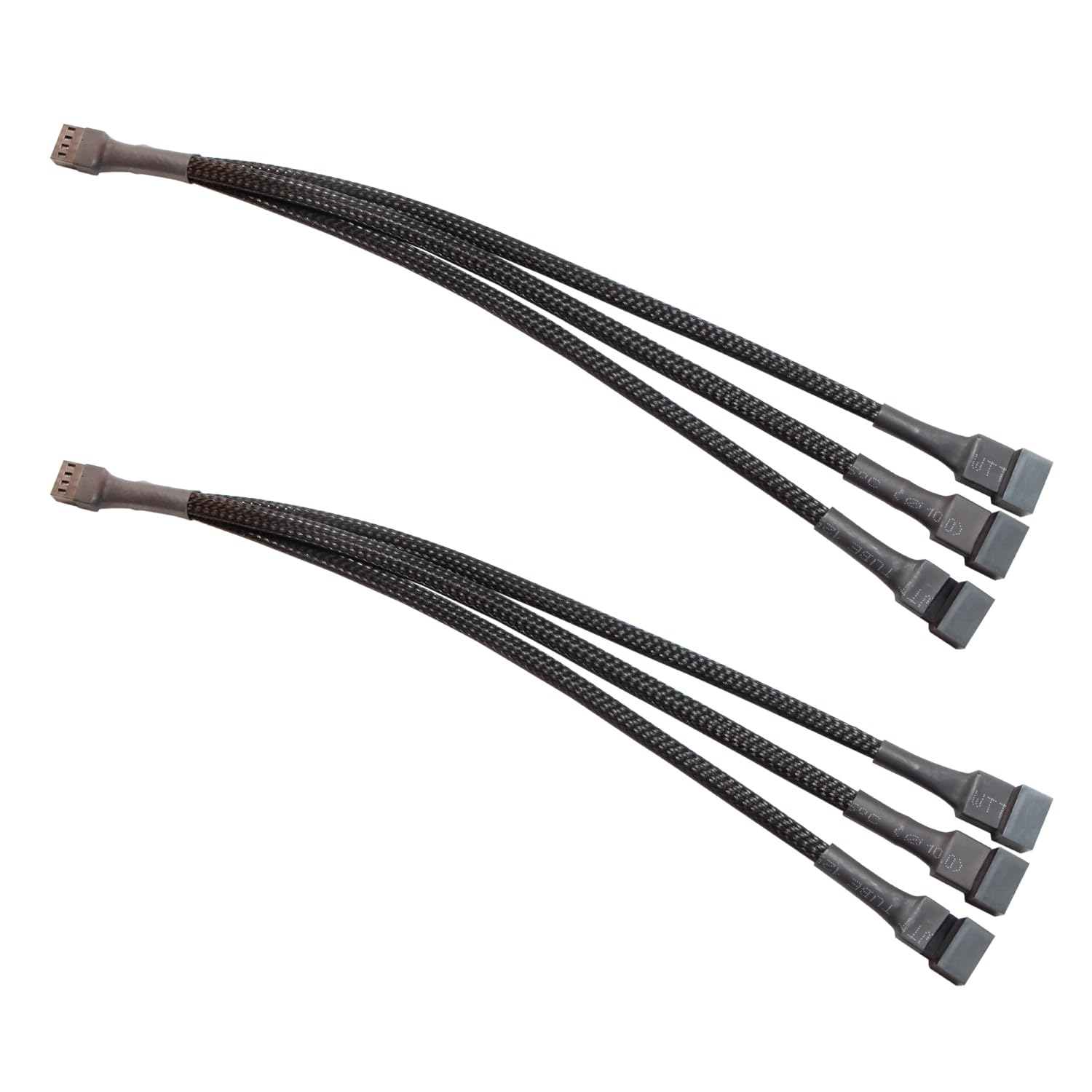 4-pins 1 tot 3-weg PWM Fan Splitter Kabel Gekoeld 1 tot 3 Way Tap Sleeve Extension Gevlochten Kabel Verlenging Fan Connector