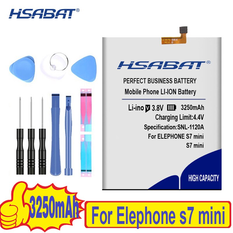 HSABAT-Batería de para Elephone S7 / R9 / S3 / A5 / P8 Max / P8000 / P8 mini / P9000 P9000 Lite / S7 MINI / A4 / M2 / P8