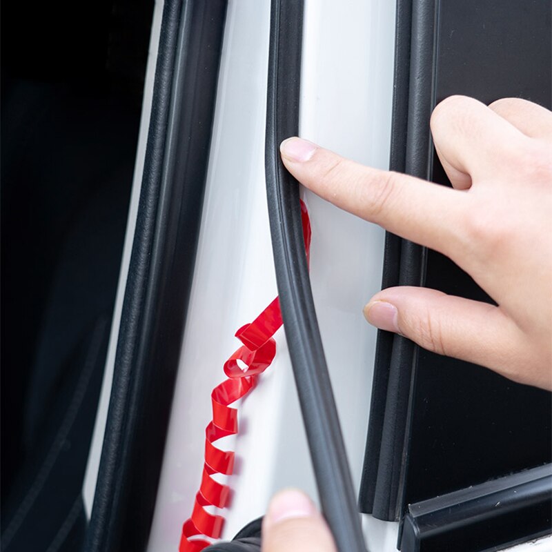 Auto dörrtätning ljudisolering bildörr tätningslist gummi tätningslist kantlist buller anti-kollisions klistermärken tillbehör