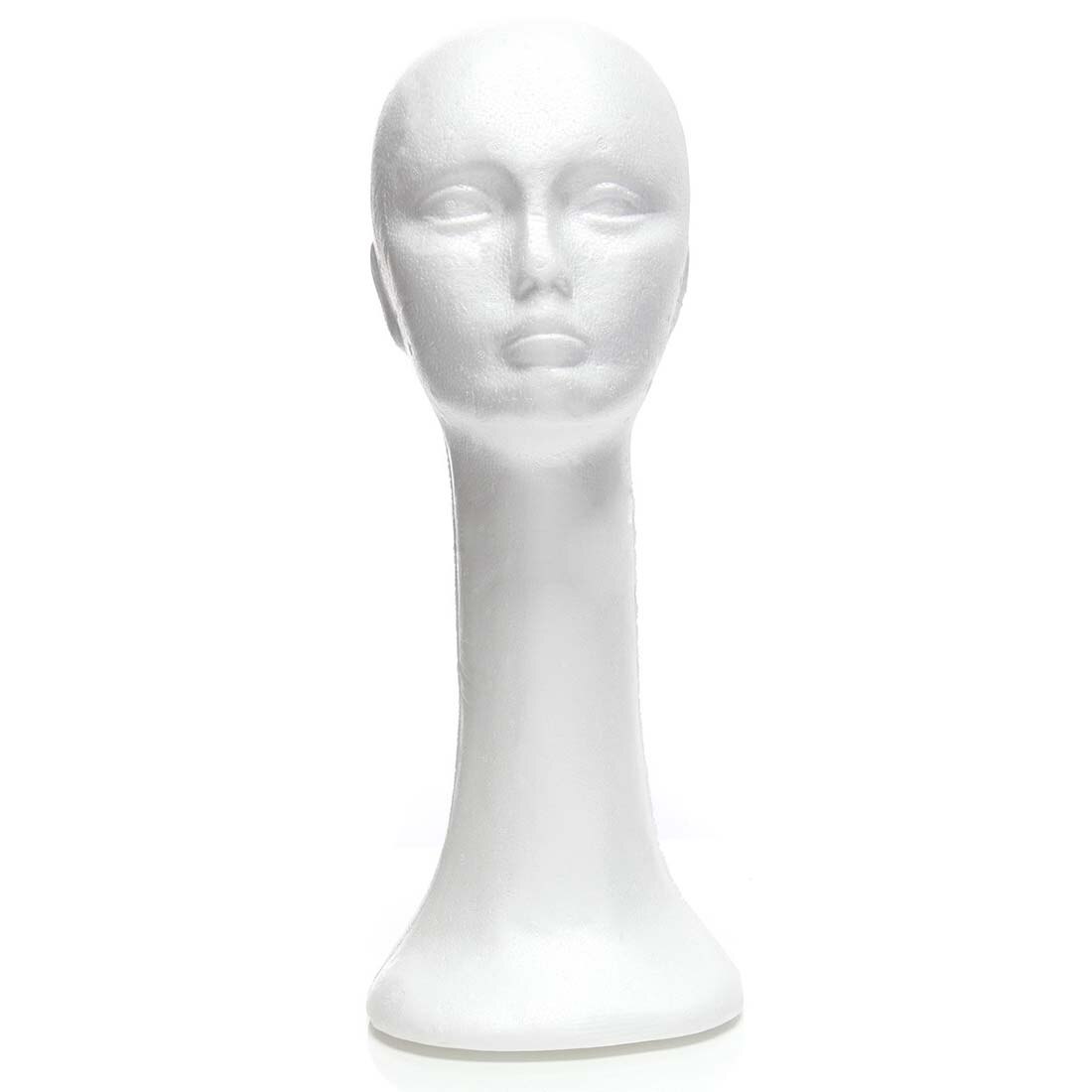 Lang nek vrouwelijk model brilstandaard pruik hoofd hoed haar piepschuim mannequin