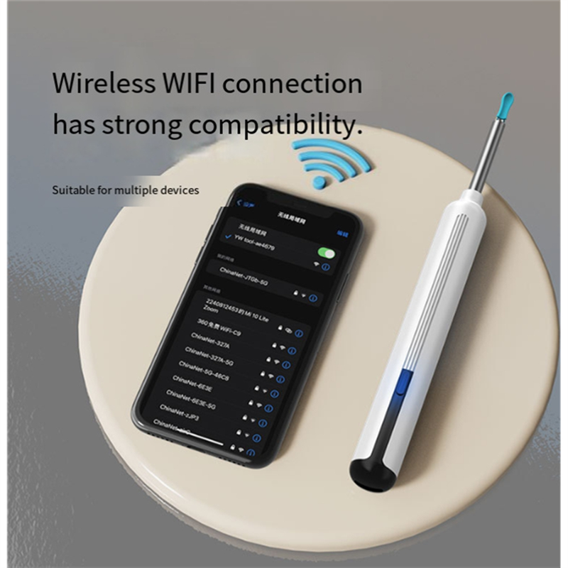 Abac-trådløst ørerensende endoskop intelligent visuell øseøregraver øreøse wifi