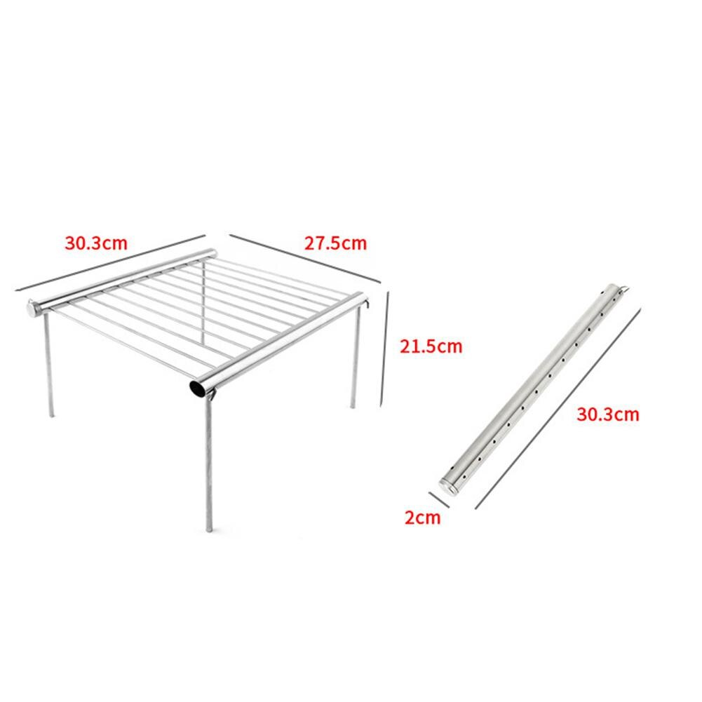 Mini Portable Pocket Stainless Steel BBQ Grill Outdoor Camping Folding BBQ Grill Barbecue Accessories For Home Park Use