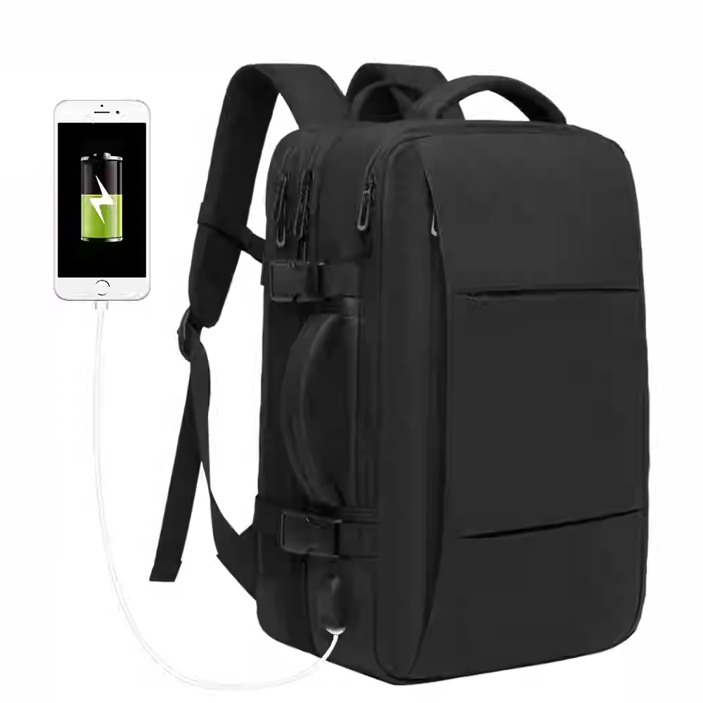 Men's business backpack expandable commercial laptop backpack travel bag large capacity waterproof backpack