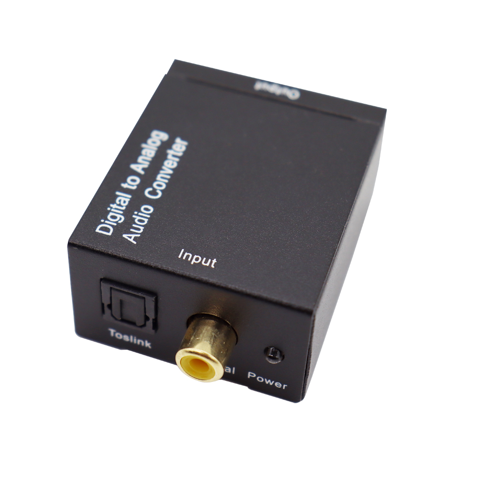 Digital to Analog Audio Converter Optical Fiber Coaxial Signal to Analog DAC Spdif Stereo 2*RCA Decoder