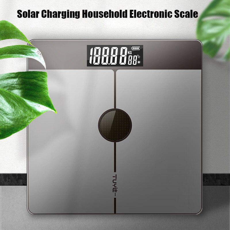 Light energy Solar charging Smart Weighing Scale CE Certification Digital Function Screen Intelligent gravity sensor scale