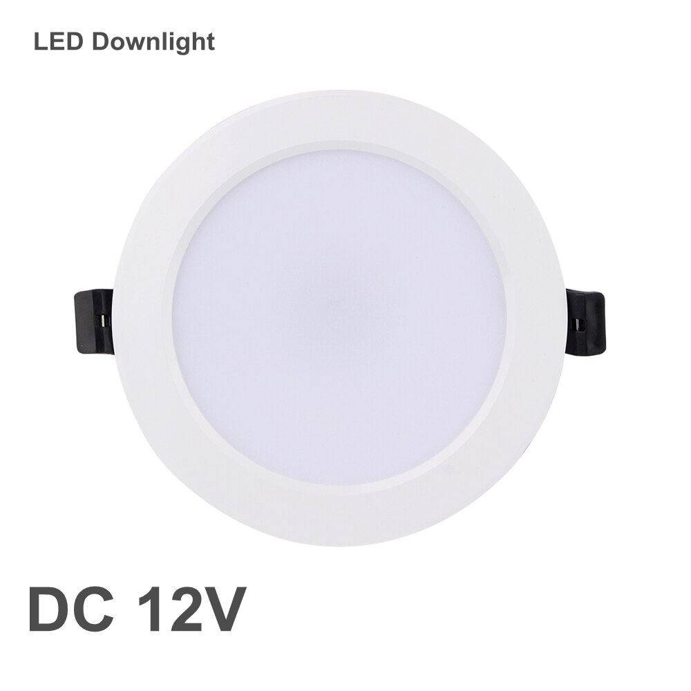 Dc 12 V Led Downlight 3W 6W 9W 12W 15W 18W 36W Led plafond Inbouw Grid Aluminium Ronde Lamp Spot Licht Voor 12 Volt