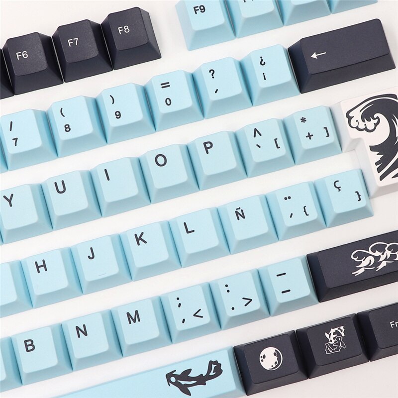 GMK Mizu Keycaps DE/ES/FR/US/JP/RU/KR Layout Cherry Profile PBT Keycap For DZ60/GK61/68/71/84/87/96/980/108 Keyboard