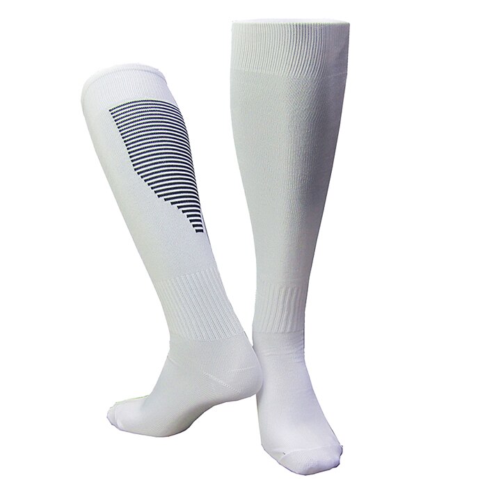 Summer Men Women Adult Thin Sport Volleyball Rugby Soccer Football Socks Above Knee High Long Stockings Leggings Breathable: CDP512 white black