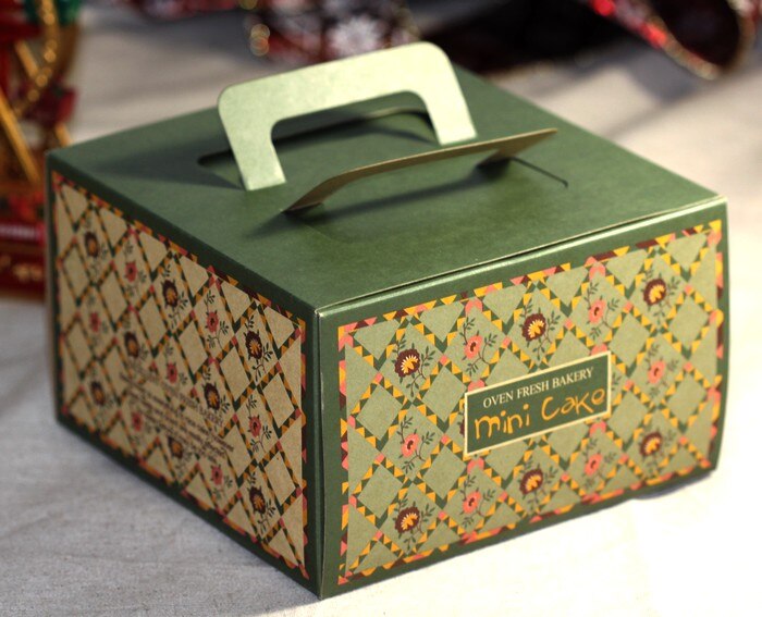vintage doos groene mini cake box 6 inch kaas taart doos party cake levert gunsten