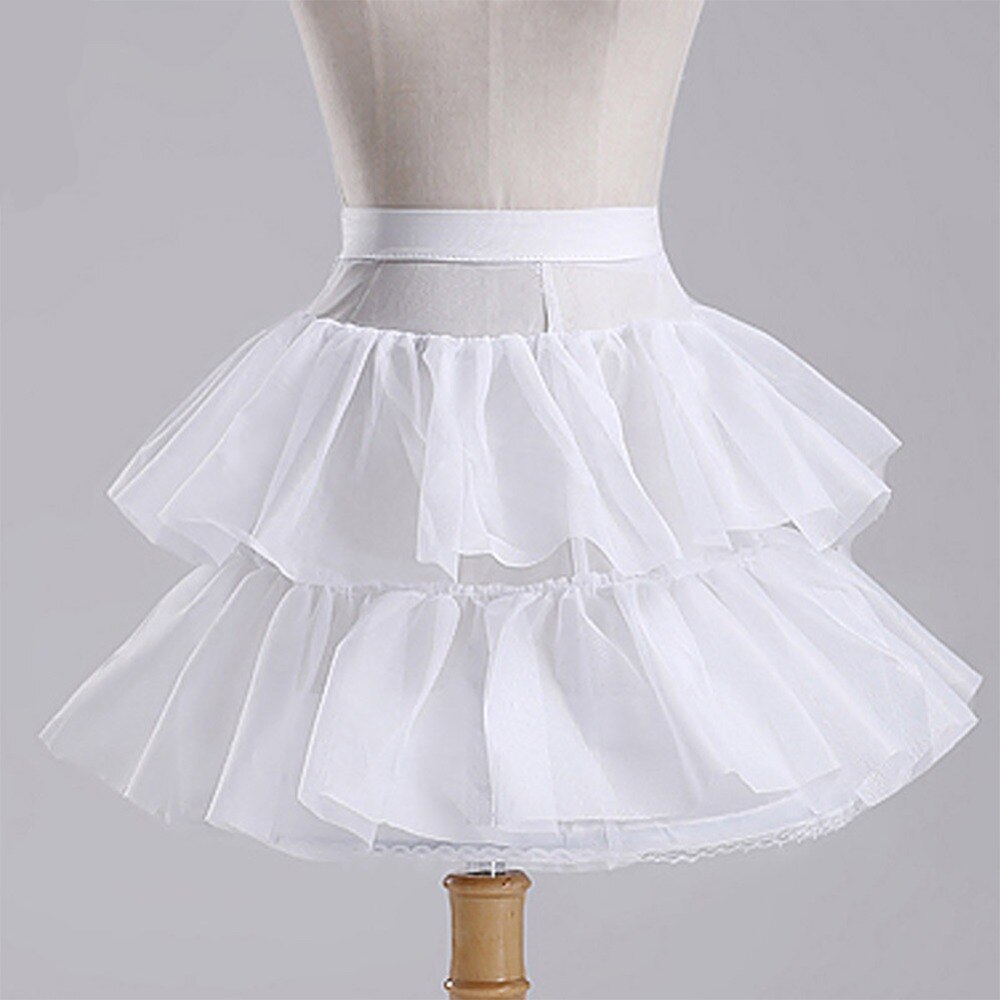 Angel Flower Girls Crinoline Bubble Skirt Bustle Underskirt Cosplay Wedding Petticoat Kids Petticoat
