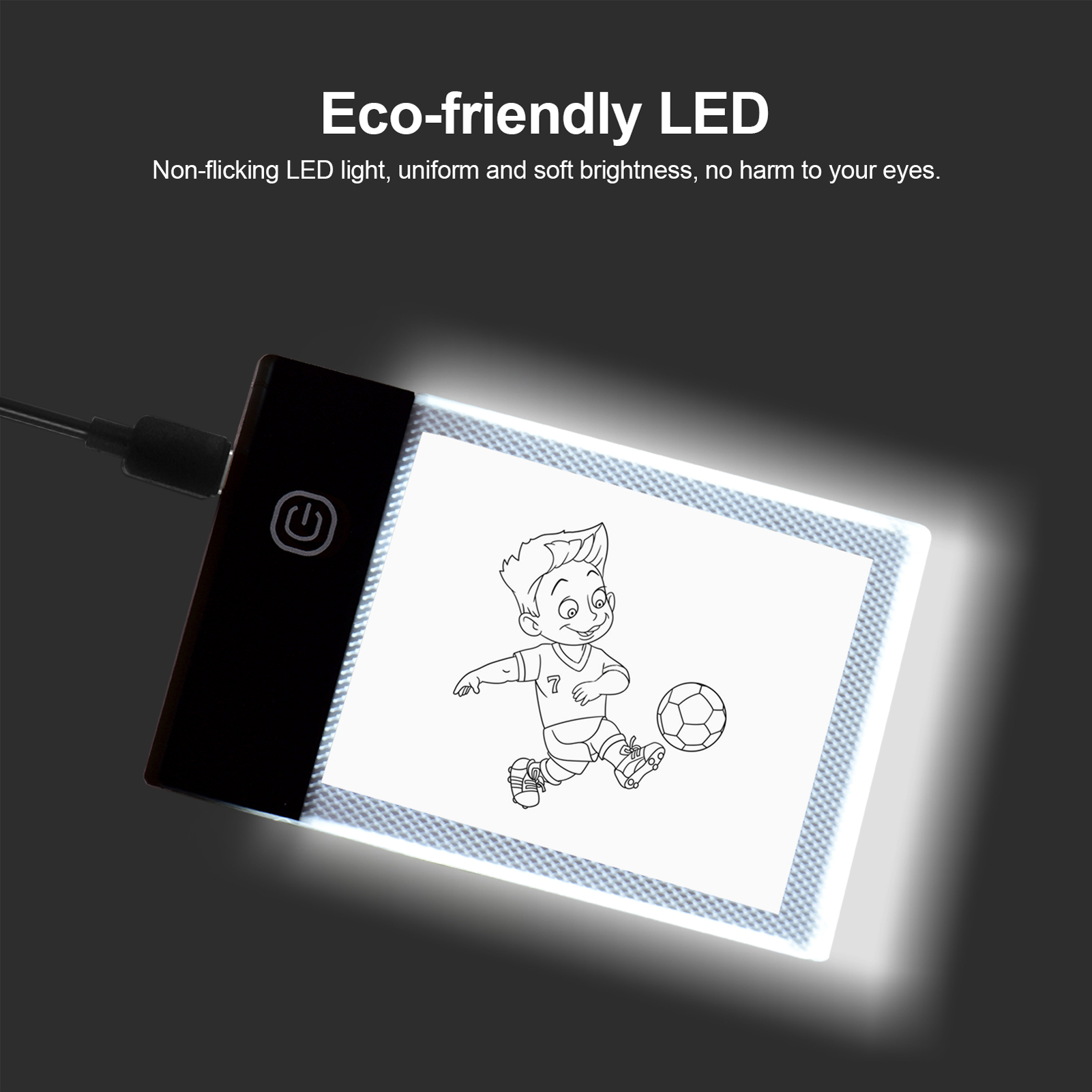 Ultra-thin Light Box Mini LED Light Pad USB Powered Dimmable Brightness Artcraft Tracer for Sketching Drawing 2D Animation