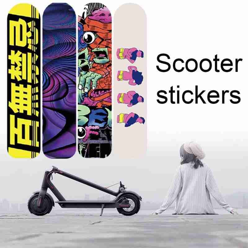 Scooter klistermærker, der passer til xiaomi mijia  m361 max  g30 modifikation reflekterende natkørsel sikkerhed skateboard advarselsstrimmel