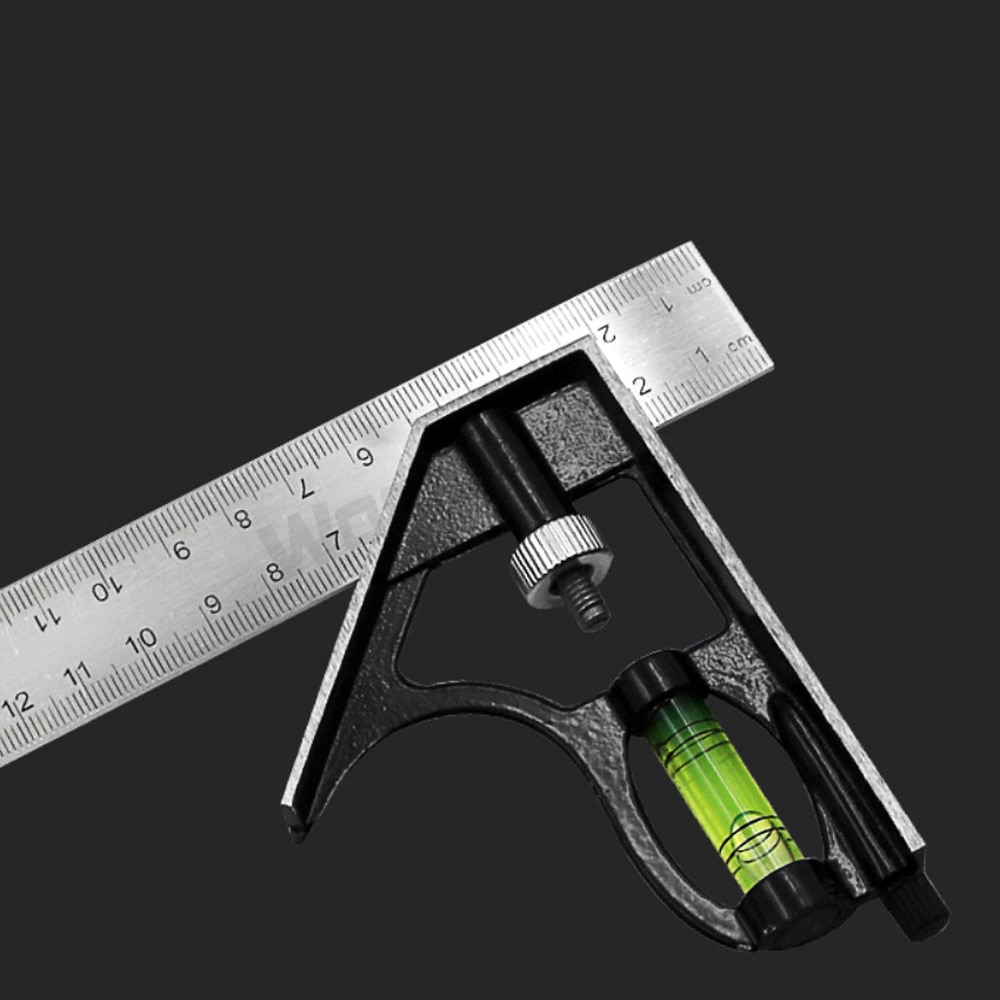 30cm combination square ruler 45 90 Degree angle rulers stainless steel engineering surveying drawing tools