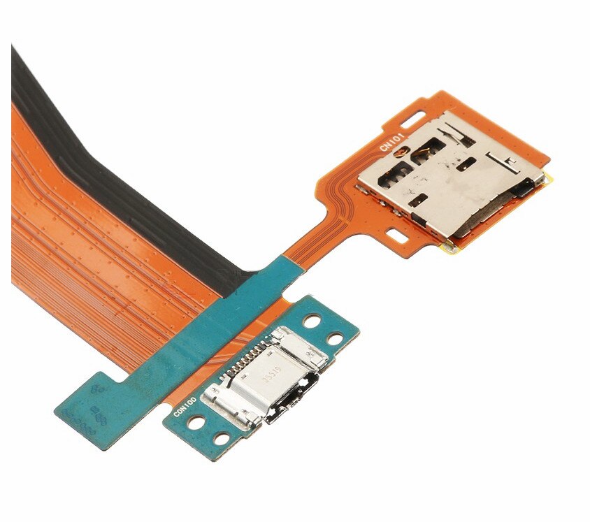 SD Adapters Flex Cable For Samsung Galaxy Tab S 10.5 SM-T800 Charging Port with SD Card Reader Flat Cable Ribbon Replacement