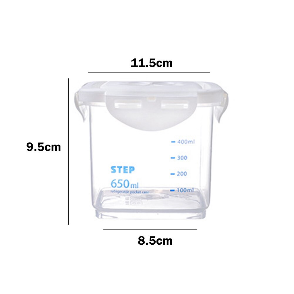 Cylindrical Food Plastic Coffee Sealed Cans with Scale Dried Fruit Snack Kitchen Storage Box Innovative Grain Storage Box: Medium