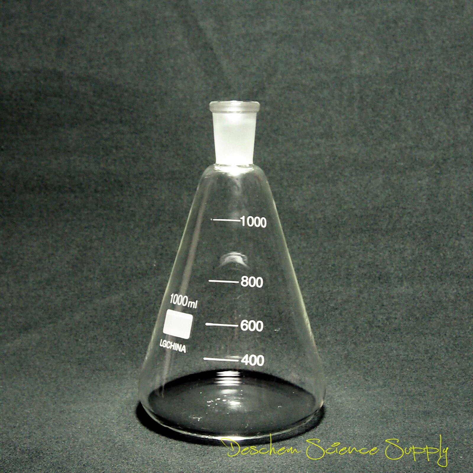 1000 ml, 24/40, matraz de Erlenmeyer de vidrio, 1L, botella cónica, cristalería química de laboratorio