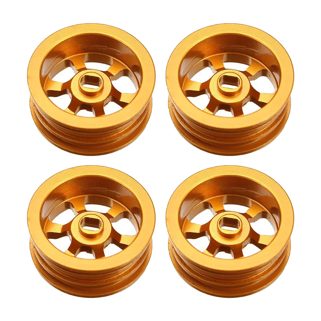 20mm Metal Upgrade Wheel Rim Set for WLtoys 1:28 P939 K969 K989 RC Car: Golden