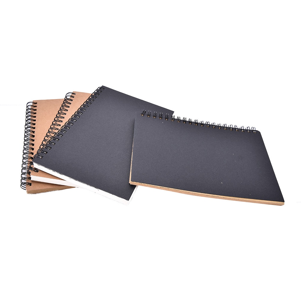 50 Sheets Blank Sketchbook Diray For Drawing Graffiti Painting Sketch Book Kraft Spiral Notebook Office School Supplies