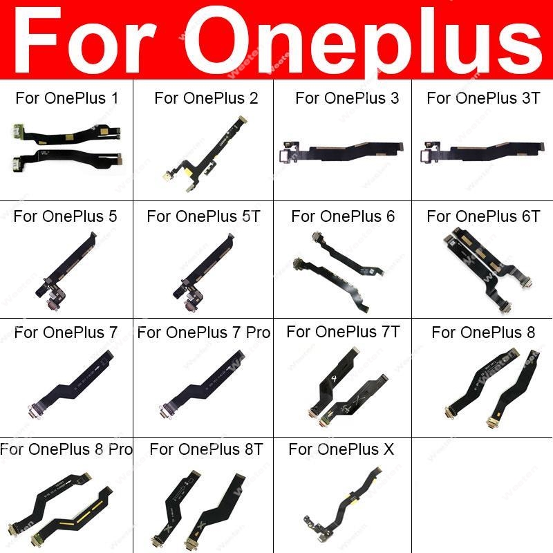 Kabel USB Chargring Flex dla Oneplus 1 + 1 2X3 3T 5 5T 6 6T 7 78 8T pro złącze portu USB ładowarka wymiana kabla Flex naprawa