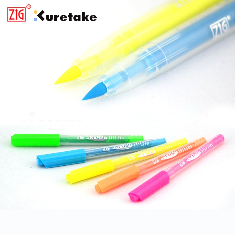 sikk kuretake penselpen highlighter hei lite japan