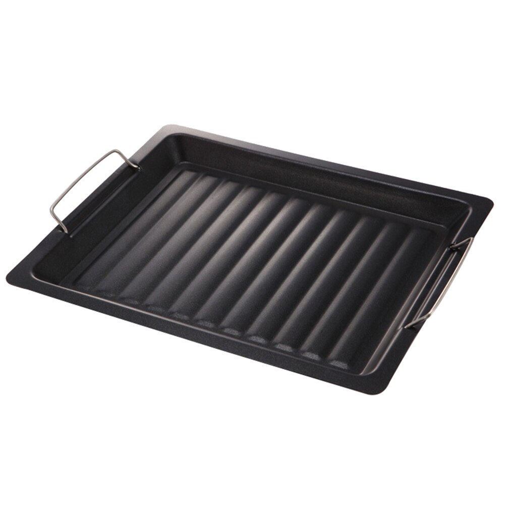 Heat Resistant Non-stick BBQ Pan Grill Basket Vegetable Meat Holder Bake Mats Anti-rust Roasting Tin Barbecue Pan Tool: Default Title