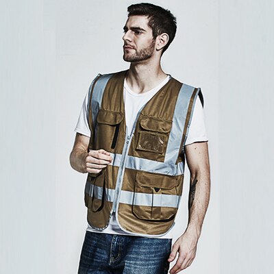 SFVest waistcoat for construction transportation warehouse worker vest reflection reflective safety vest company logo printing