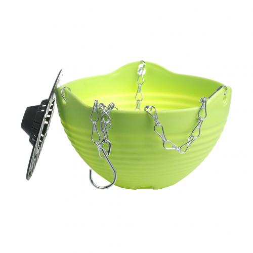 Resin Hanging Baskets for Plants Flower Pot Basket Hanging Planter Container Garden Plant Hanger Wall Decor Home Decoration: Green