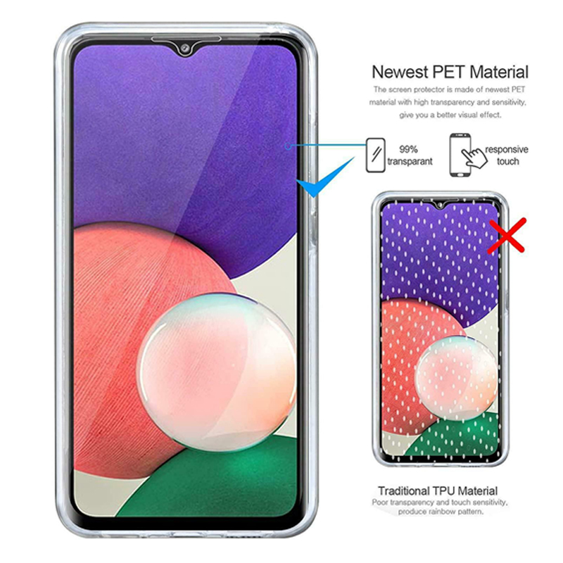 360 Full Body Case For Samsung Galaxy A12 A21S A20E A50 A70 A40 A10 A41 A42 A51 A71 Double Side TPU Clear Funda