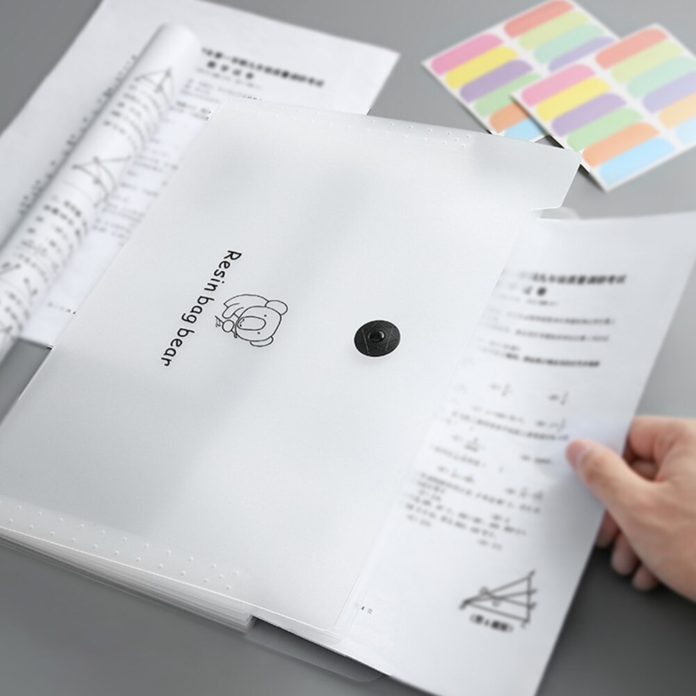 A4 Anti Lost Home Desk Organizer Letter Document Holder School Portable Expanding File Folder Accordion Travel Stationery