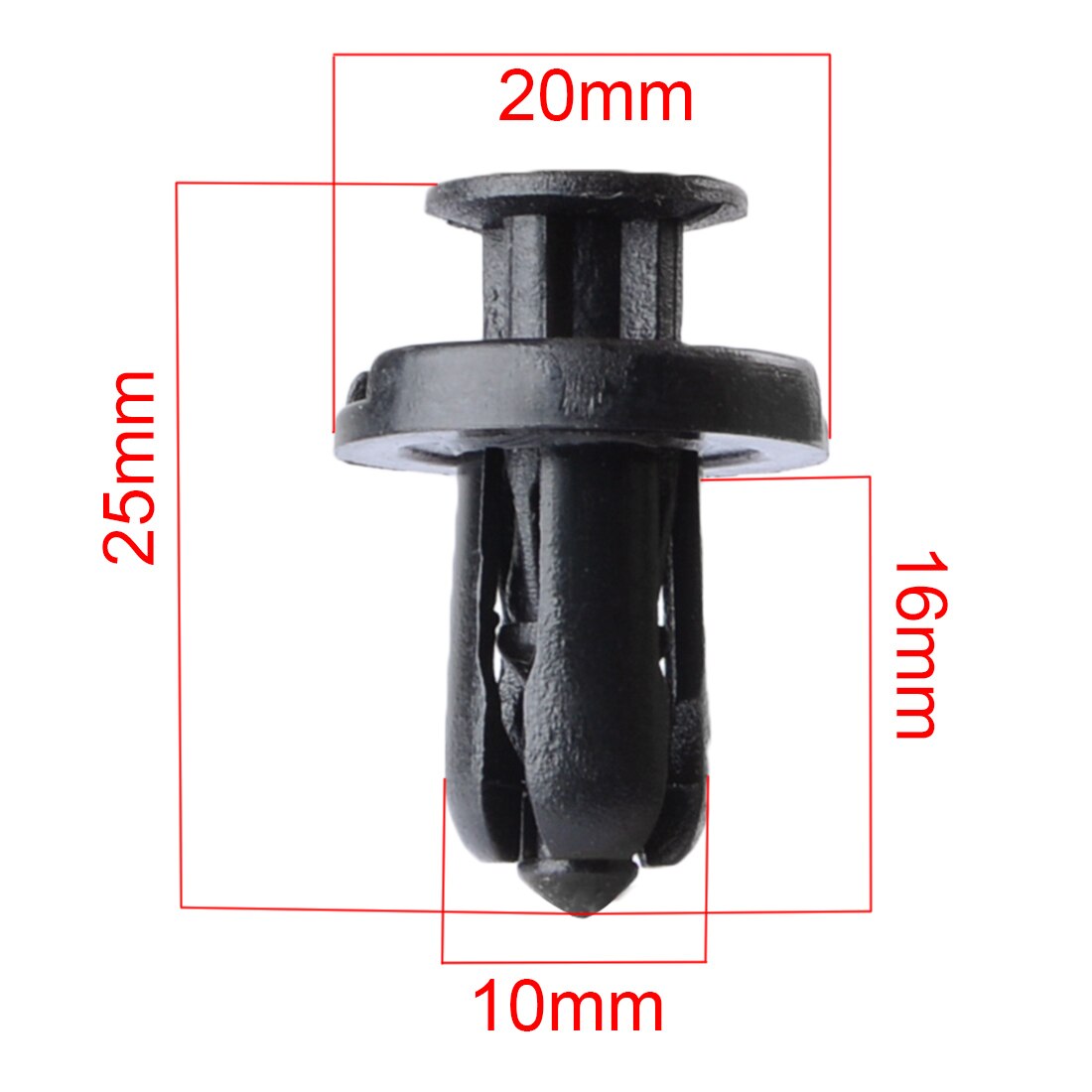 Dewreetali 10 Mm 50 Stuks Car Fender Rivet Fastener Clips Plastic Gat Auto Bumper Retainer Klinknagel Clip Universele Styling Voor honda