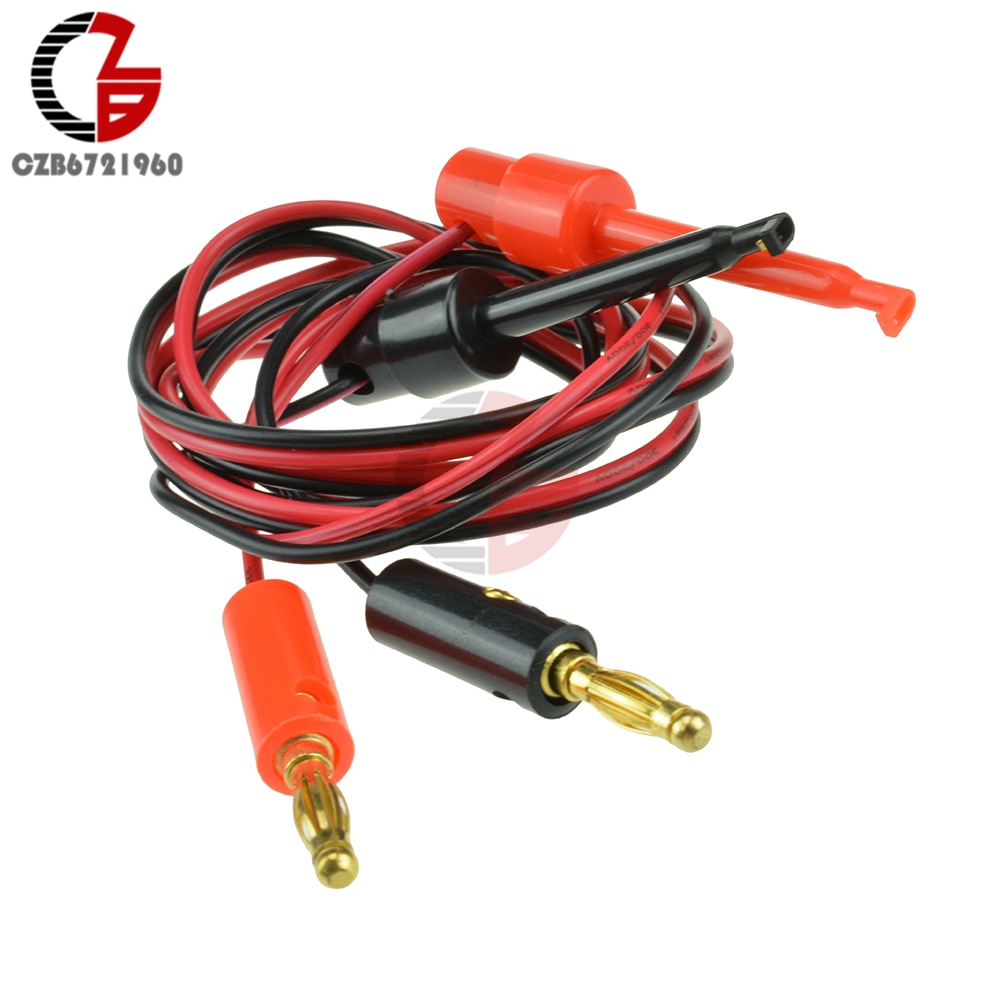 1 Paar Kleine Test Hook Clip Banana Plug Voor Multimeter Test Lead Kabel
