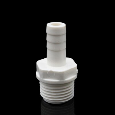NuoNuoWell Water Tank PVC Barb Hose Tail Reducer Pagoda Joint Soft Pipe Coupling Connector Male Thread 20x10 Aquarium Tools