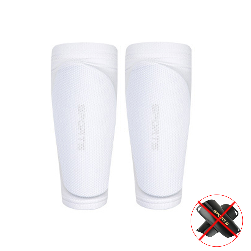 Loogdeel 1 Pair Shin Guard Sleeves Soccer Youth Calf Support Compression Sleeves Football Leg Sleeves for Men Kids Adult Sports: S / WHITE