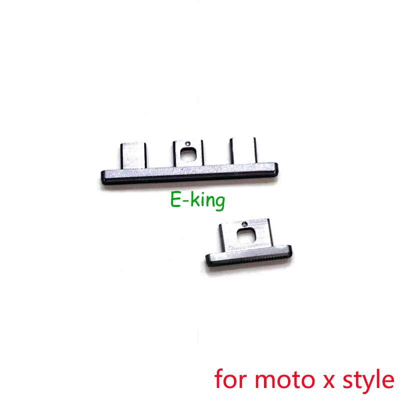 10Pcs Voor Motorola Moto X / X Play / X Stijl Telefoon Behuizing Side Key Power Volume Knop