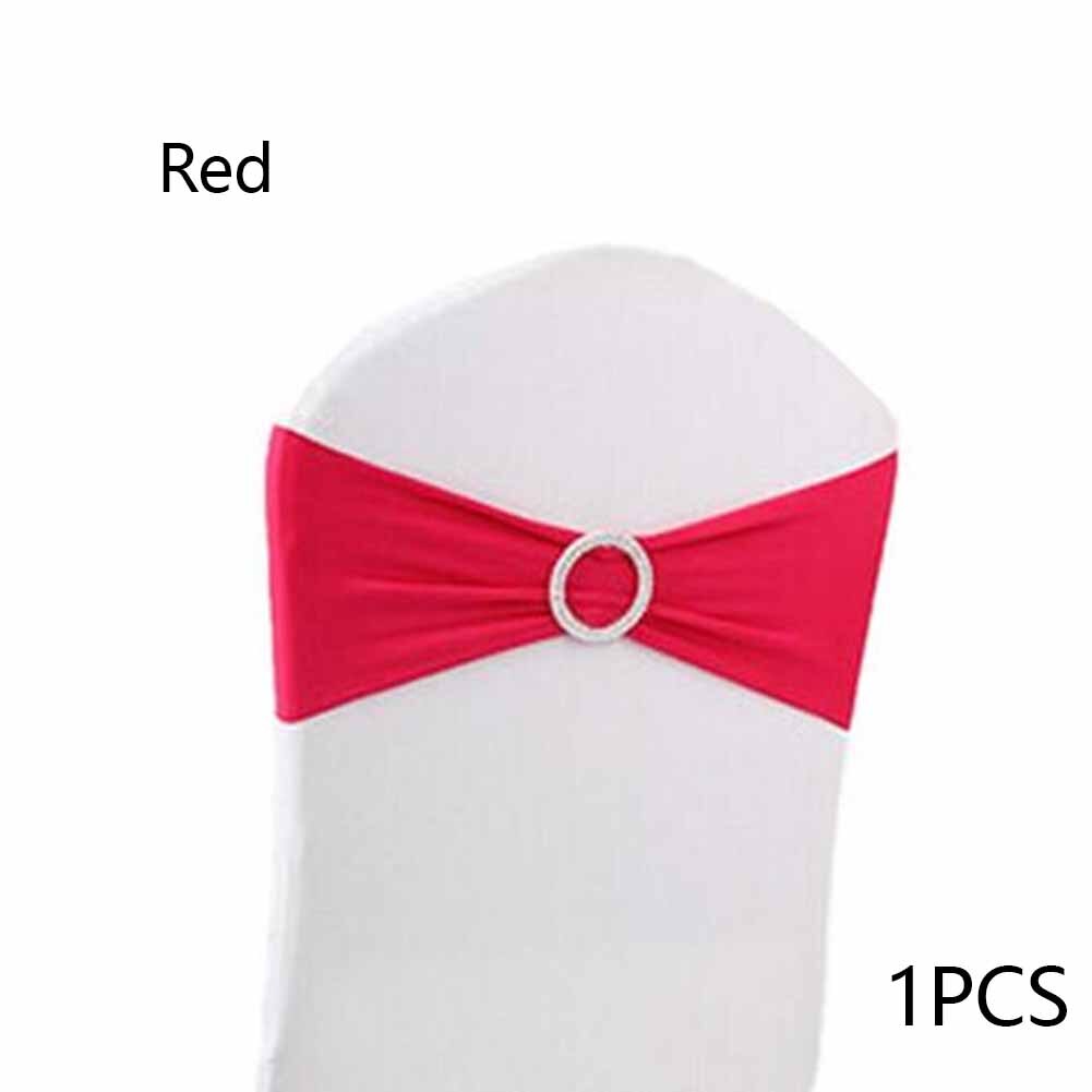 Style moderne la chaise ruban réutilisation élastique chaise ensemble avec anneau élastique chaise couverture boucle arrière maison Textile produits: 1P-R