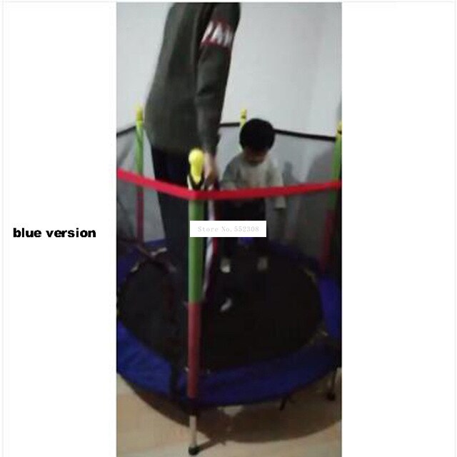 Trampolín redondo de Interior para niños, juguete familiar, cama pequeña de SALTO para el hogar, cama de rebote con red de alambre protectora, 1001: B