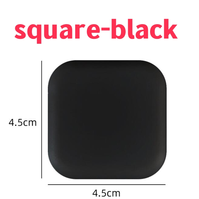 Tope de puerta con mango de silicona anticolisión, autoadhesivo, silencioso, protección antigolpes, almohadilla para Porte, Protector de pared para mejorar el hogar: L / Negro