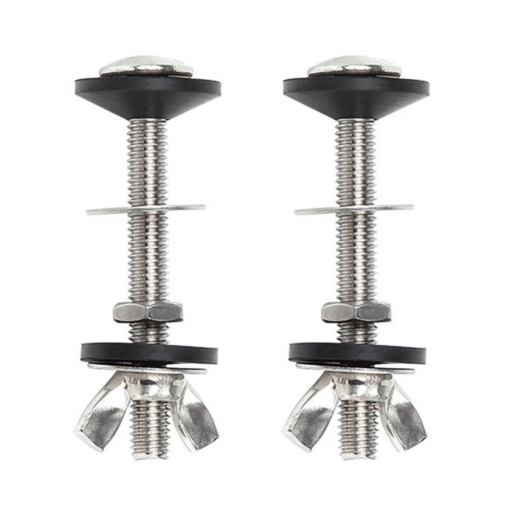 2Pcs Stortbak Om Wc Pan Vaste Praktische Rvs Home Bout Door Kit Closestool Duurzaam Badkamer Accessoires Spare
